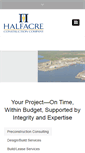 Mobile Screenshot of halfacreconstruction.com
